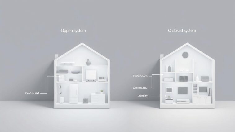 Was ist der Unterschied zwischen offenen und geschlossenen SmartHome-Systemen?