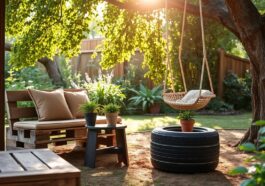 Gartenmöbel aus Recyclingmaterial