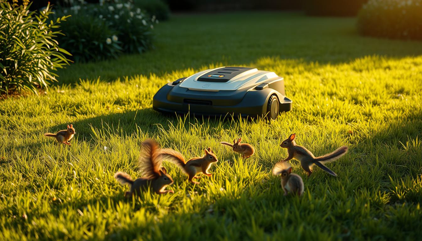 Mähroboter im Einsatz – Vorsicht, Tiere!